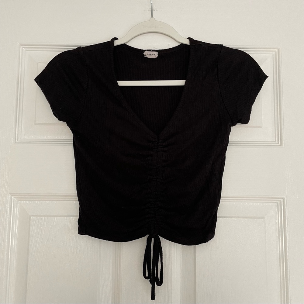 Garage Short Sleeve Crop Top